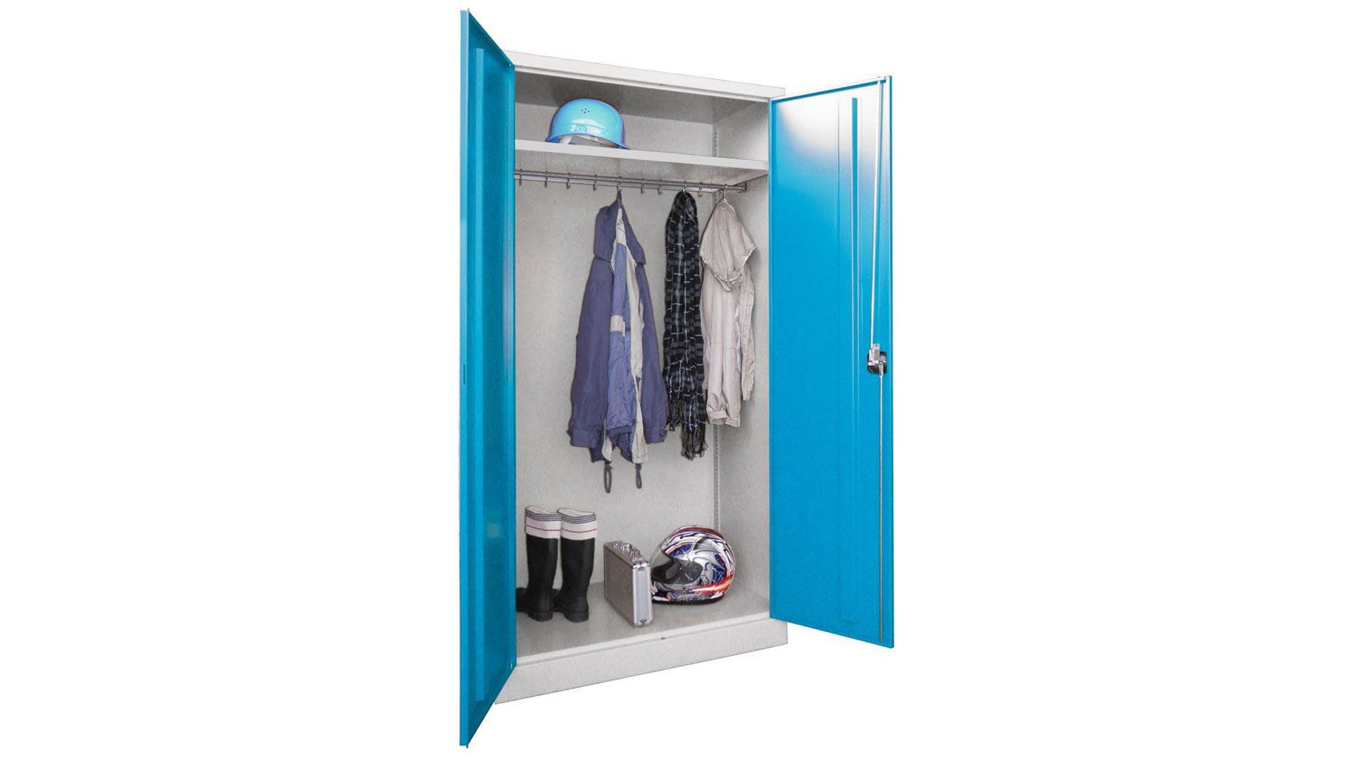 Spind - Garderobenschrank, Breite 100 cm, Höhe 195 cm, Tiefe 50 cm, 1 Abteil(e)