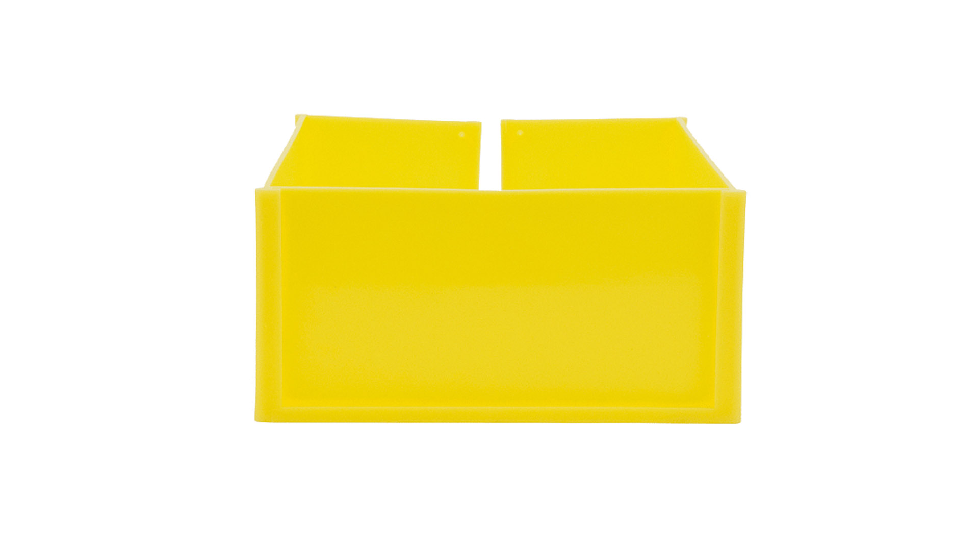 Paletten-ID-Spange, gelb, für den Eckfuß der Palettenschmalseite, BxTxH 113x156x73 mm, VE 25 Stück