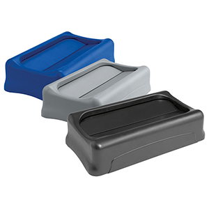 Schwingdeckel, PE, BxTxH 290x520x70 mm, Farbe grau