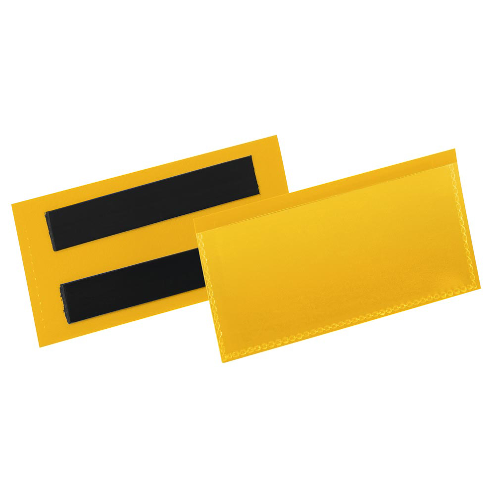 Magnetische Kennzeichnungstasche, gelb, BxH 150x67 mm, VE 50 Stück