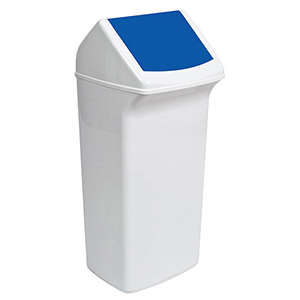 Abfallbehälter mit schwenkbarer Einwurfklappe im Deckel