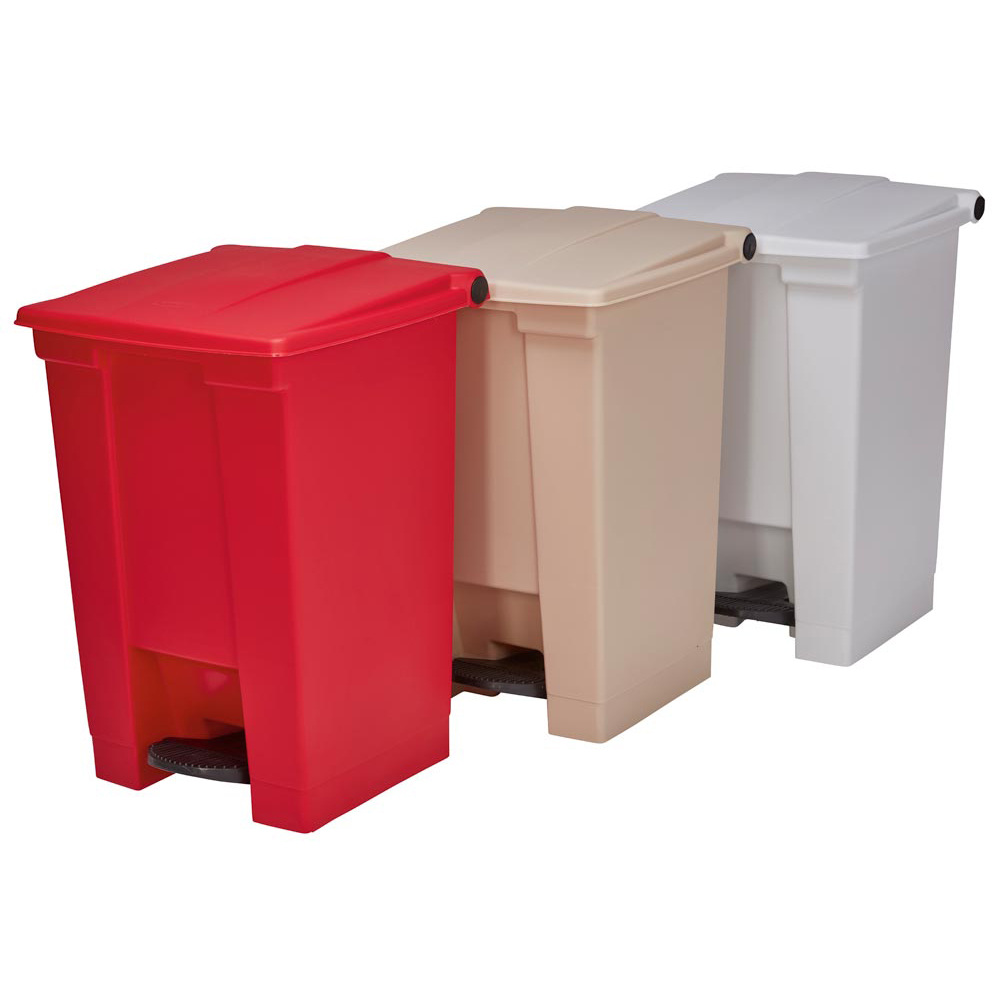 Abfallsammler aus Polyethylen robust und rostfrei Volumen 45 Liter Farbe beige