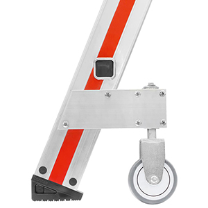 Federrollenset selbsttätig blockierend, starr am Holm (2 Rollen umgebremst)