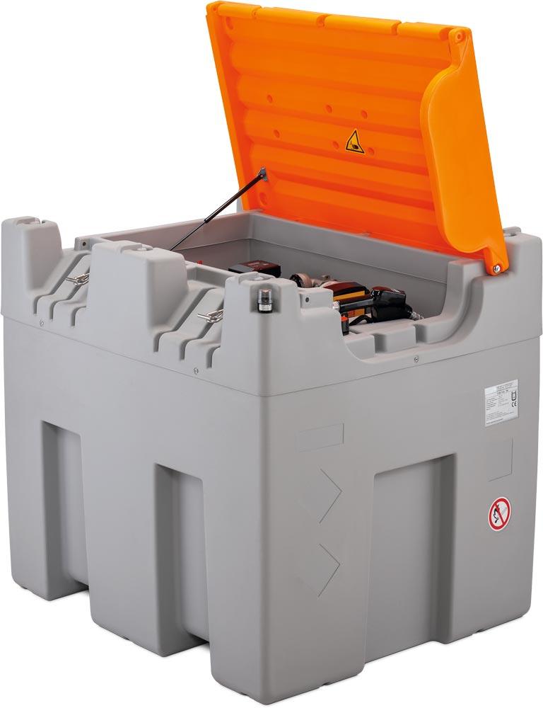 Outdoor Stationäre Tankanlage, Diesel, mit Klappdeckel, 8 m Zapfschlauch DN 19, Zähler K33, Filter mit Wasserabscheider