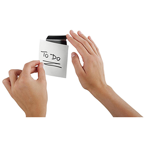 Magnetclip, selbstklebend, BxH 60x17 mm, metallic silber, VE 50 Stück