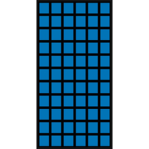 Wandregal mit Sichtlagerkästen