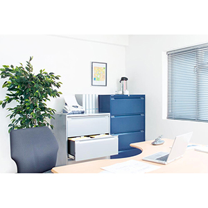 Hängeregisterschrank, BxTxH 800x622x1016 mm, doppelbahnig, 3 Schubladen, Griffleiste, lichtgrau