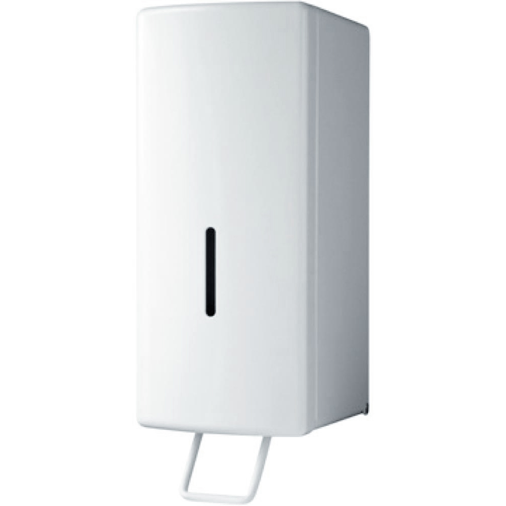 Seifenspender mit Sichtfenster weißBxTxH 100x121x293 mm