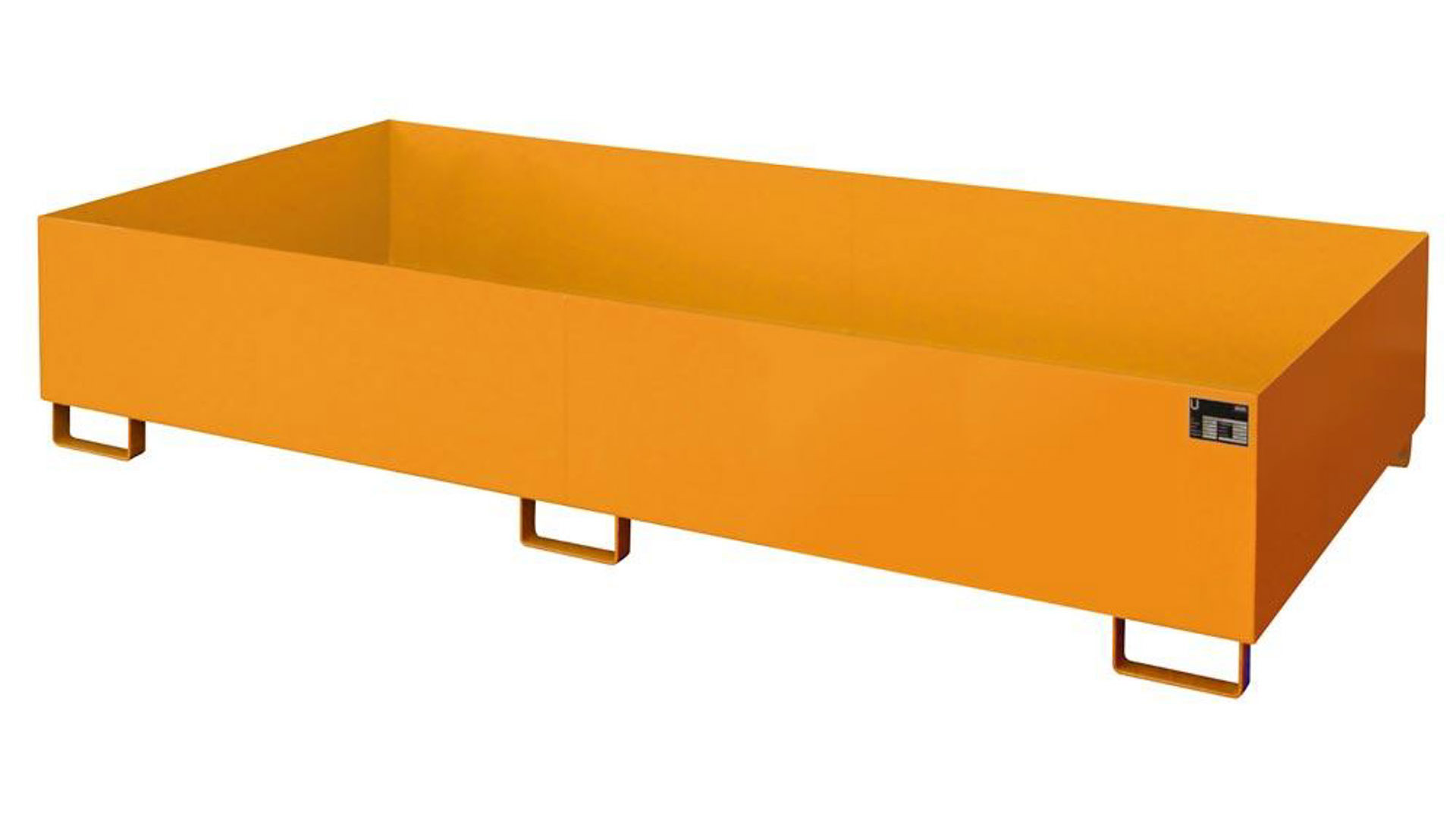 Regal-Bodenwanne f. Feldbreite 2.700 mm - 1.000 l - gelborange