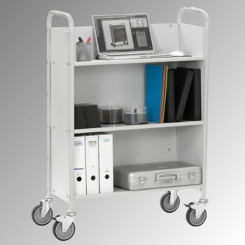 Fetra - Bürowagen - Tragkraft 150 kg - (BxT) 770 x 320 mm - 3 geneigte Fächer