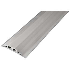 Industrie-Kabelbrücke, Kabelkanal, BxTxH 1500x200x35 mm, Kunststoff, 2 Kammern 1 Zoll, Farbe lichtgrau