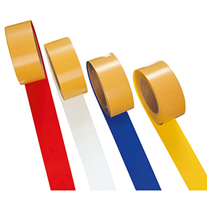 Bodenmarkierband, PVC, staplergeeignet, Rollenbreite 50 mm, Rollenlänge 25 m, Farbe rot, Antirutsch-Oberfläche R10