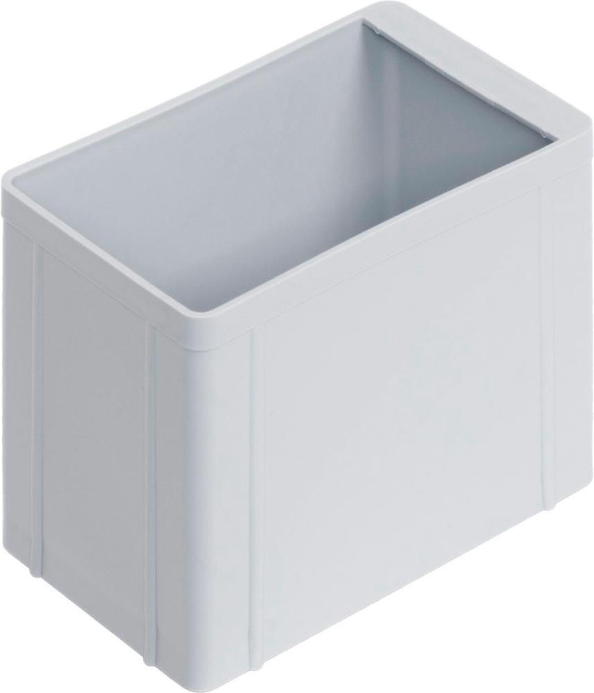 Einsatzbehälter für Euronormbehälter, LxBxH 137x87x110 mm, Farbe grau