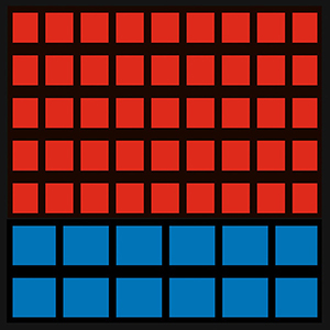 Wandregal mit Sichtlagerkästen