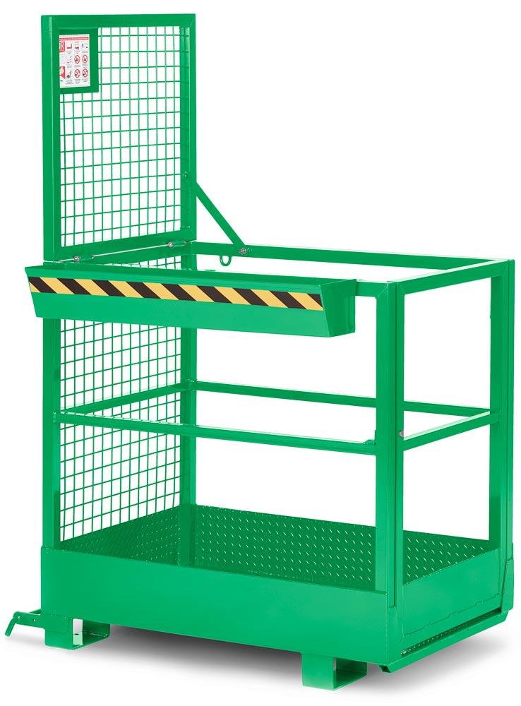 Arbeitskorb mit Aufnahme von der schmalen Seite