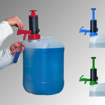 Abfüllpumpe - Transferpumpe - Dichtung aus EPDM für alkalische Lösungen - für Kanister und Fässer