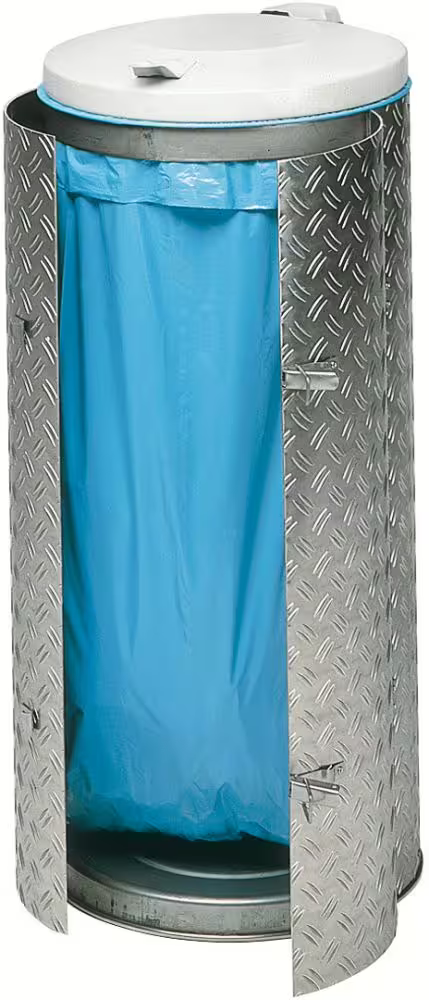 Abfallbehälter aus Edelstahl u. Alu