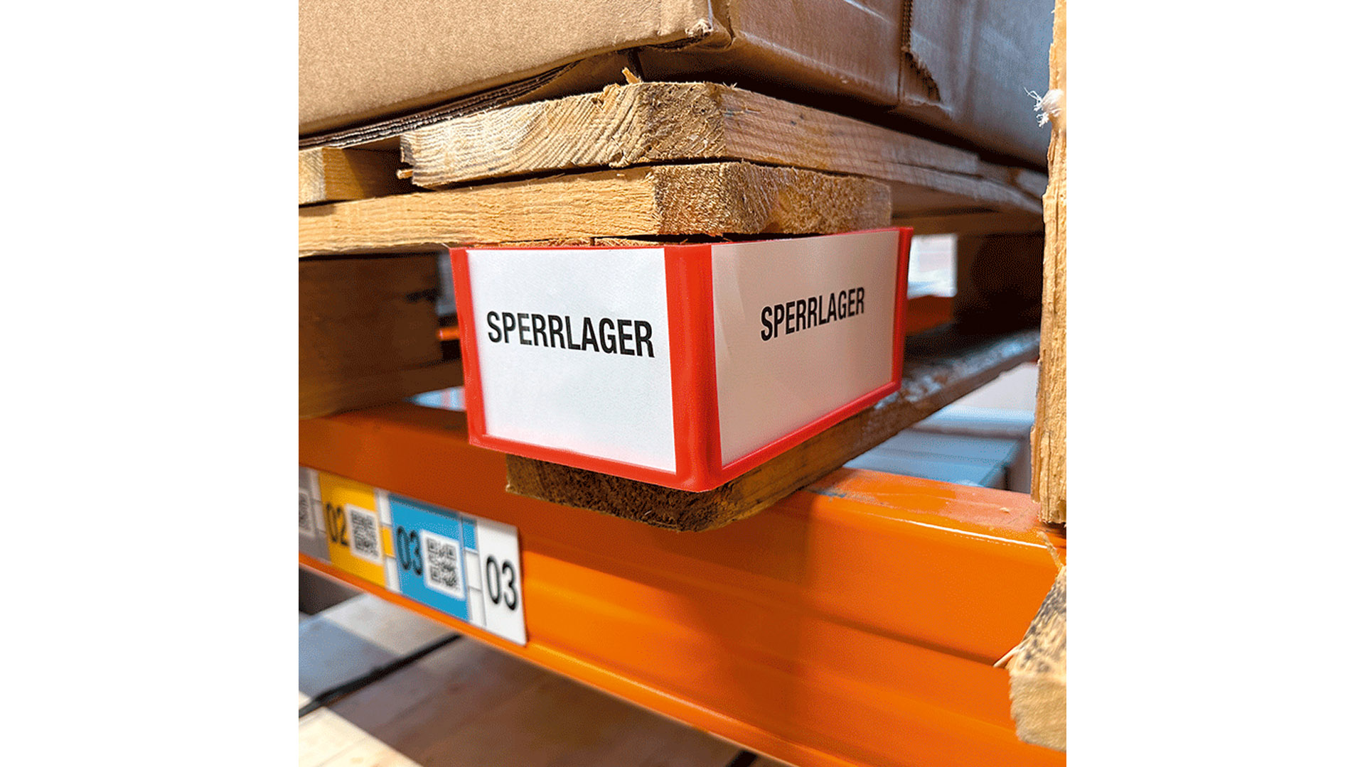 Paletten-ID-Spange, grün, für den Mittelfuß der Palettenschmalseite, BxTxH 150,57x150,57x73 mm, VE 25 Stück