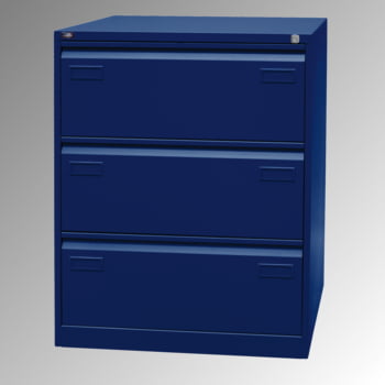Bisley Light Hängeregisterschrank - 3 Schubladen - doppelbahnig - Farbe blau