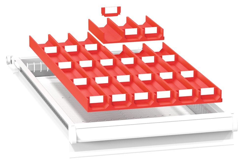 Einteilungsmaterial-Set aus Kunststoff