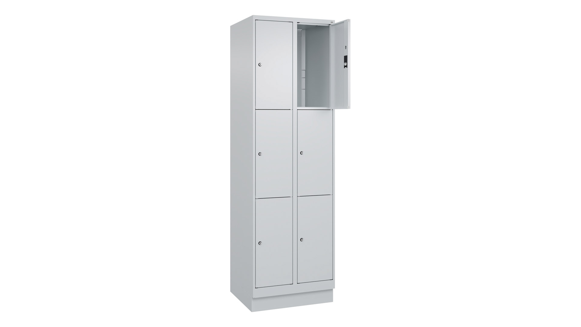 Fächerschrank, Breite 60 cm, Höhe 195 cm, Tiefe 50 cm, 6 Fächer