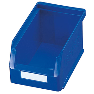 Sichtlagerkasten mit Aufhängeleiste, BxH 140x130 mm, Tiefe außen/innen 230/200 mm, Farbe grün