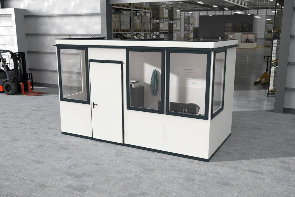 Mehrzweckraum, Ausführung Elektropaket Mini, für den Außenbereich, Fläche 5,2 qm, 8 Elemente, BxTxH 2280x2280x2820 mm