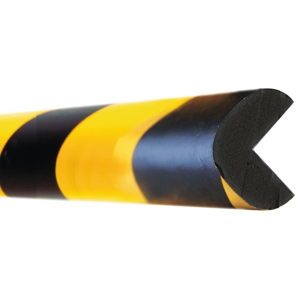 Schutzprofil, Winkel, 30x30 mm,gelb/schwarz, magnetisch, Länge 1000 mm