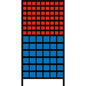 Kleinteileregal, Magazinregal, mit Sichtlagerkästen