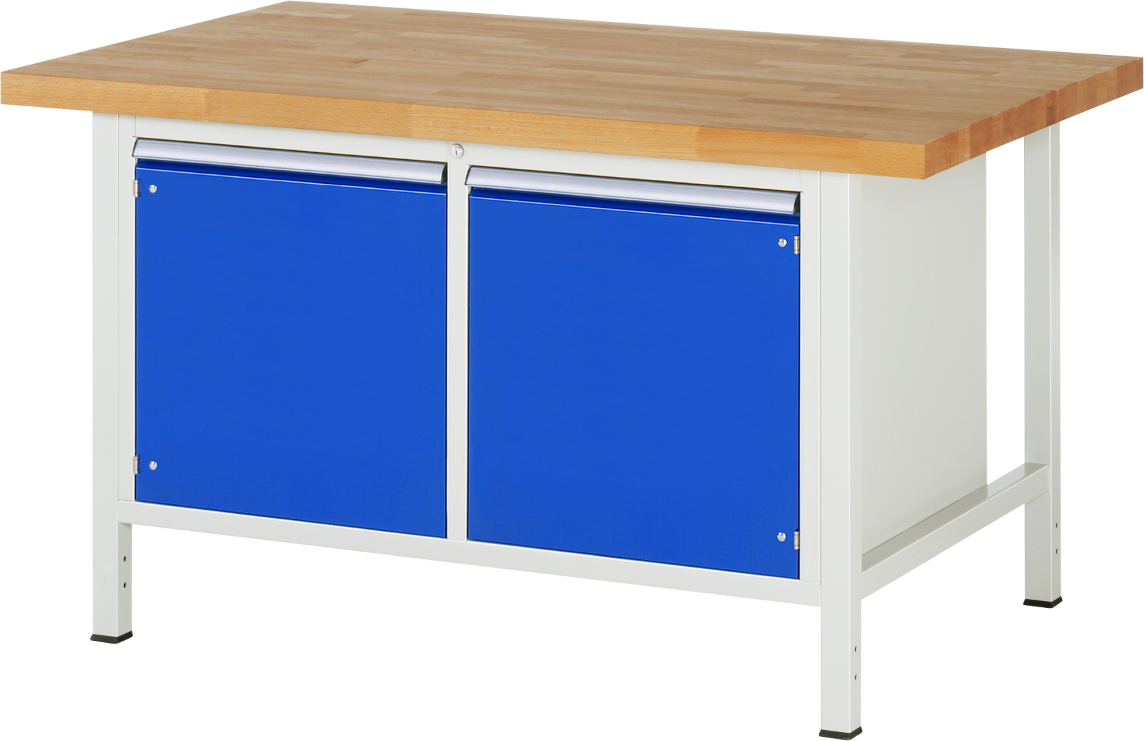 Werkbank Modell 8465,  BxTxH 1500x900x840-1040 mm,  Buche-Massiv Arbeitsplatte 40 mm