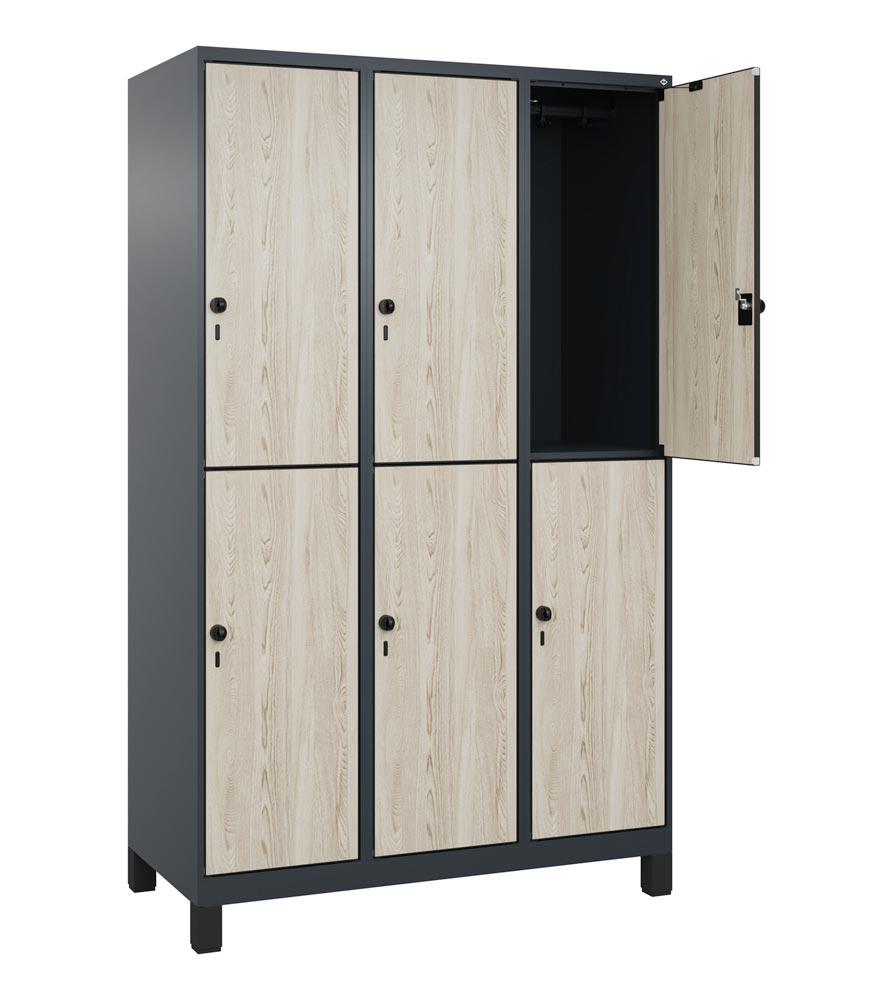 Fächerschrank, doppelstöckig