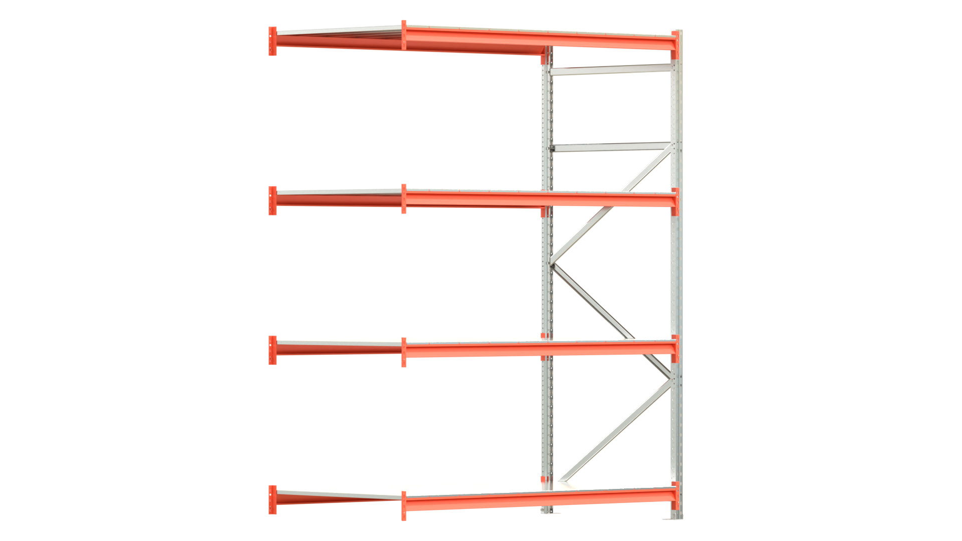 Weitspannregal EMMA - Höhe: 250 cm - Fachbreite: 185 cm - Tiefe: 100 cm - Anbaufeld