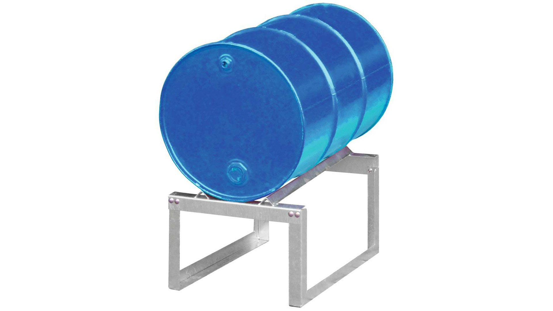 Fassauflage, verzinkt, für 1x200-l Fass, BxTxH 775x545x445 mm