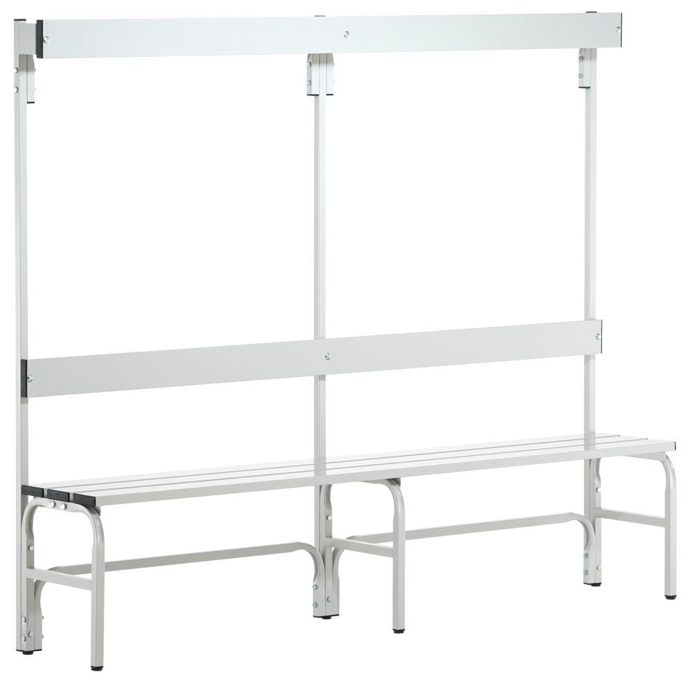 Garderobenbank, einseitig, Breite 150 cm, Höhe 165 cm, Tiefe 37,5 cm