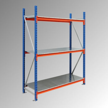 Weitspannregal EMMA - Breite: 225 cm - Tiefe: 80 cm - Höhe: 200 cm - 3 Böden - Anbaufeld