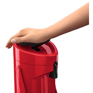 Pump-Isolierkanne, 1,9 Liter, Kunststoffgehäuse, Glas-Isolierkolben, rot