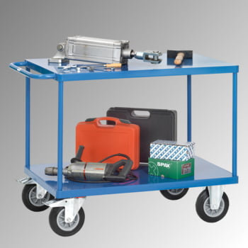 Fetra - Tischwagen - Tragkraft 600 kg - Ladefläche 700 x 1.000 mm - WG - 2 Etagen Stahlblech