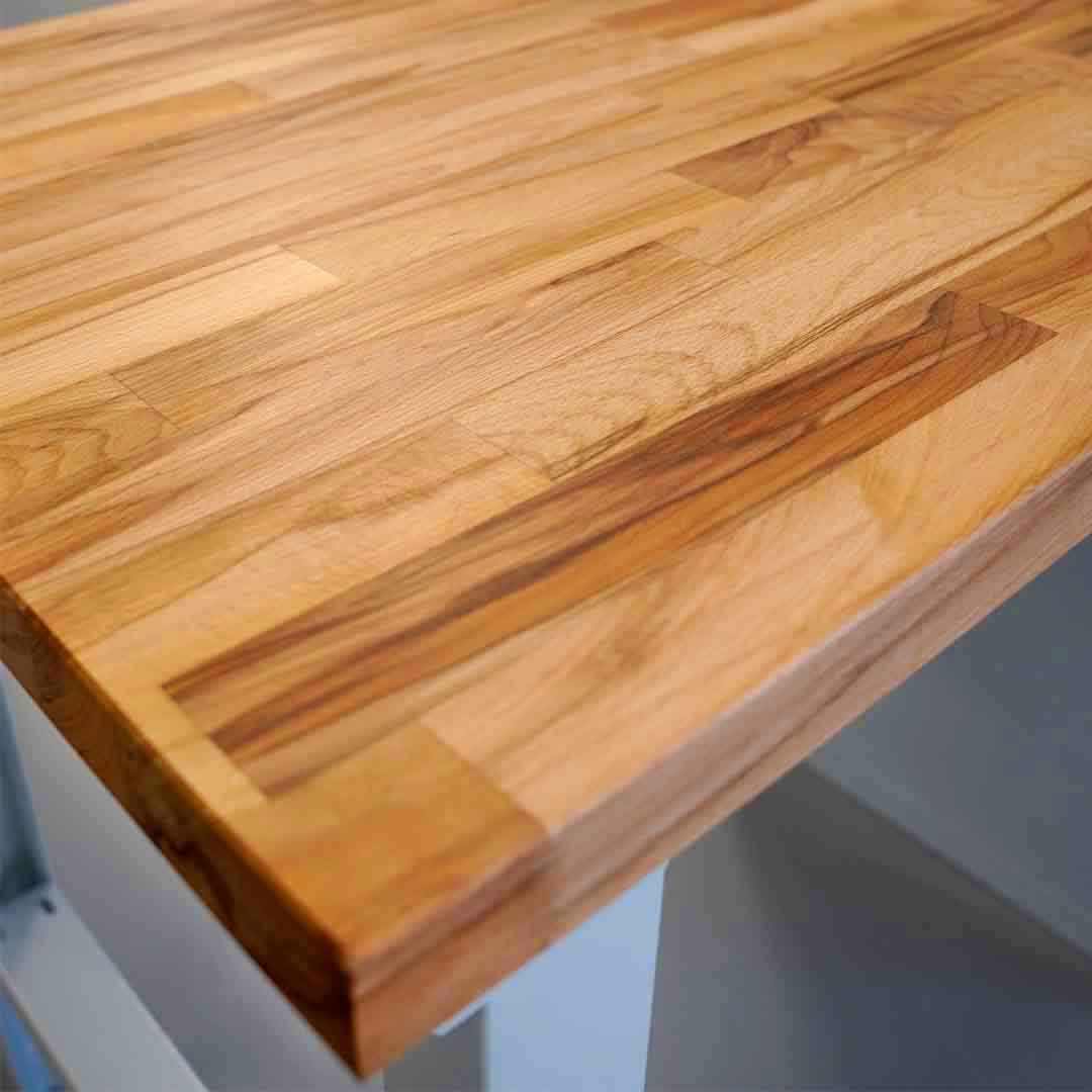 Werkbank 7000 BR, BxTxH 2000xT700xH890 mm, Platte Buche 40 mm 40 mm, 5 Schubladen: 2x120, 2x150, 1x180 mm, zerlegte Anlieferung, RAL 7035/7016