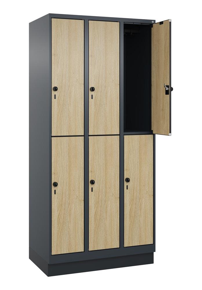 Fächerschrank, doppelstöckig