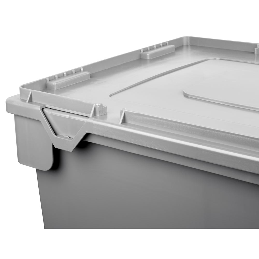 Deckel zu Drehstapelbehälter, PE,  LxB 600x400 mm, Farbe grau, VE 2 Stück