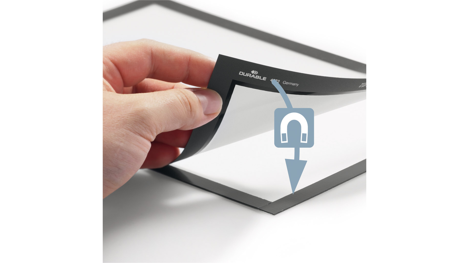 Inforahmen, selbstklebend, BxH 500x700 mm, schwarz, VE 2 Stück