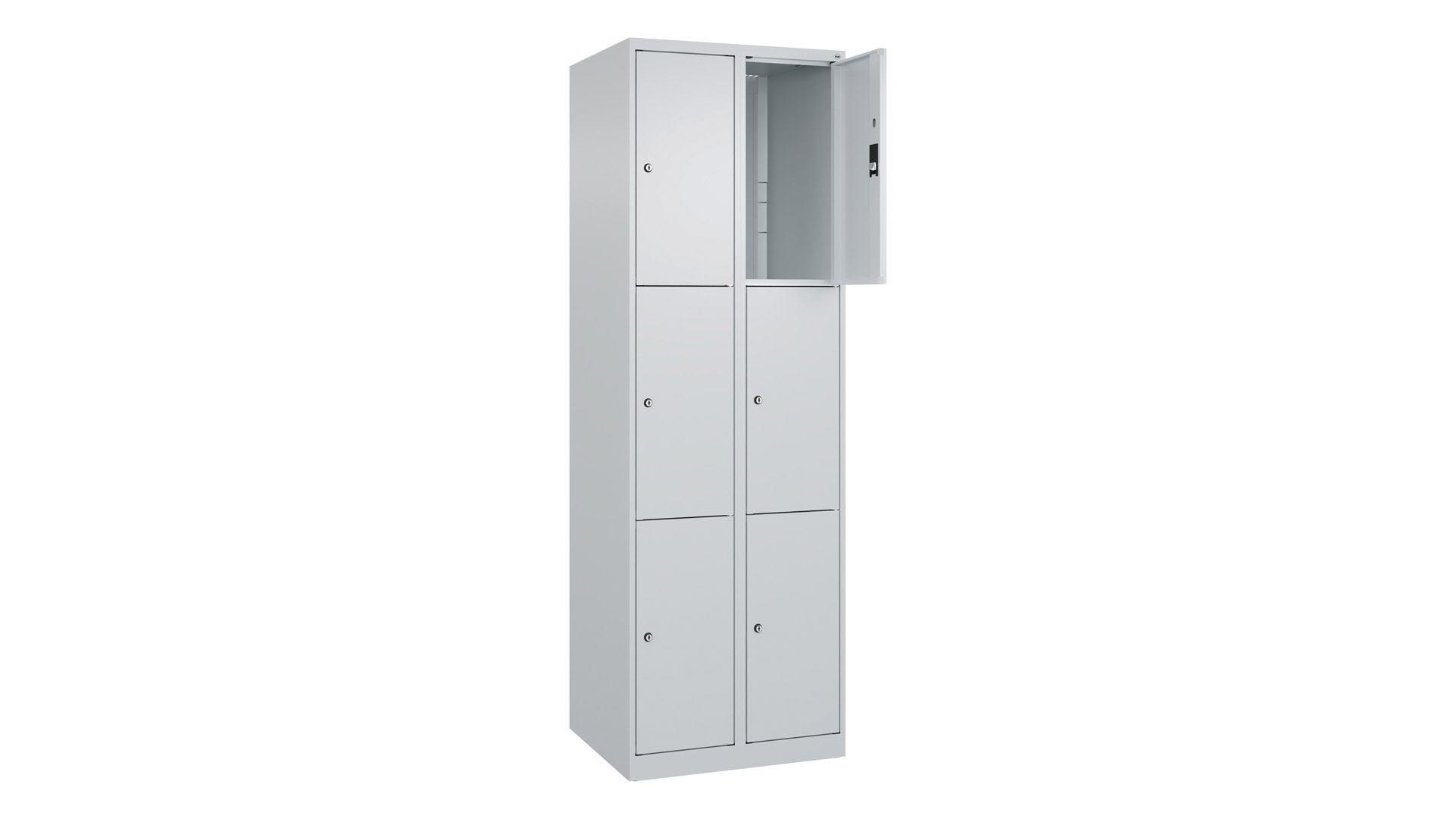 Fächerschrank, Breite 60 cm, Höhe 185 cm, Tiefe 50 cm, 6 Fächer