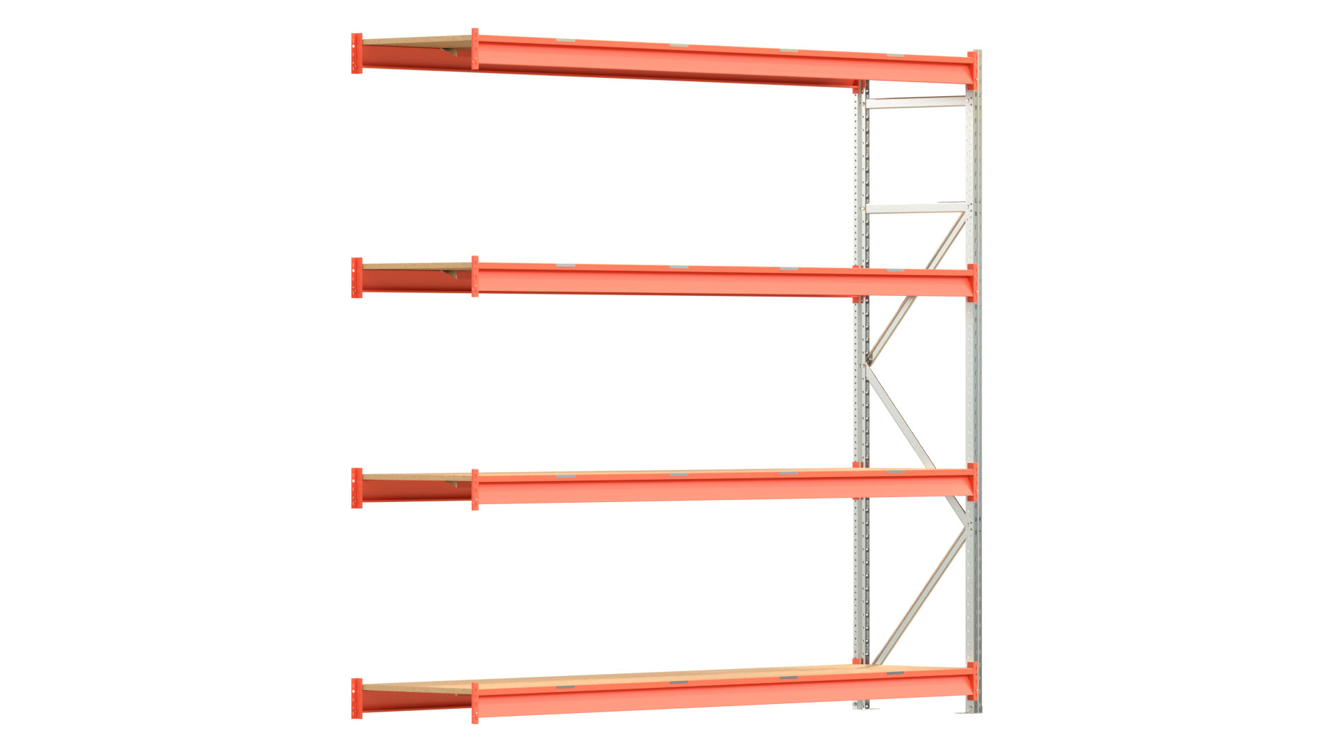 Weitspannregal EMMA - Höhe: 250 cm - Fachbreite: 270 cm - Tiefe: 60 cm - Anbaufeld