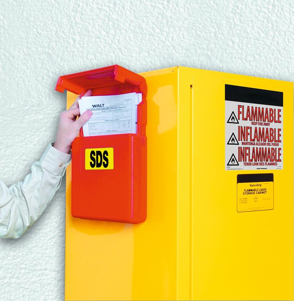 Dokumentenbox aus PE, BxTxH 260x57x318 mm, Öffnung oben, Farbe rot