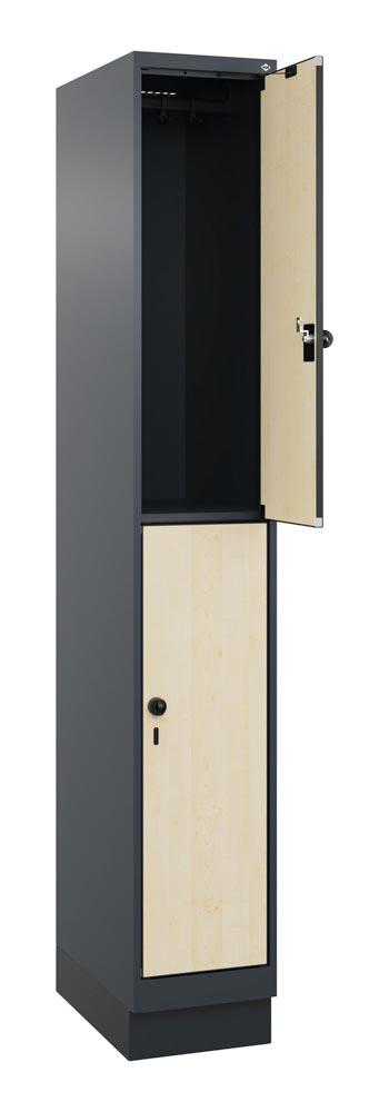 Fächerschrank, doppelstöckig