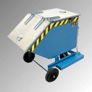 Kastenwagen - 600 l Volumen - Traglast 300 kg - Einfahrtaschen - Trennvorrichtung - gelborange