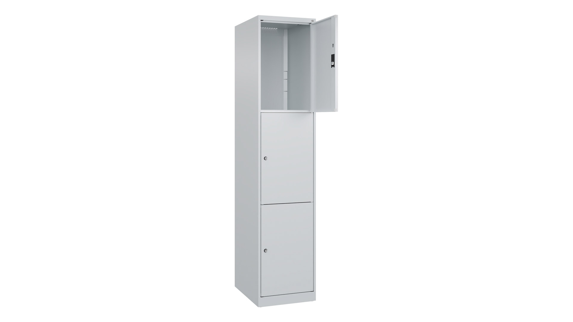 Fächerschrank, Breite 40 cm, Höhe 185 cm, Tiefe 50 cm, 3 Fächer