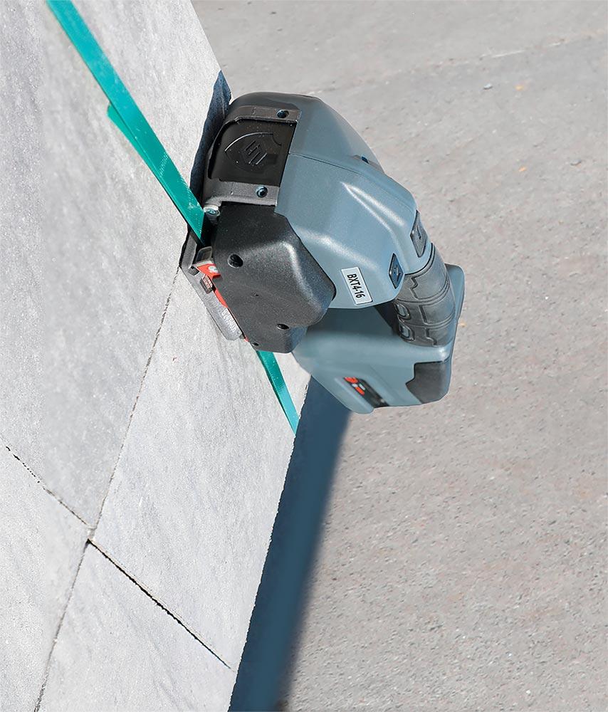 Akku-Umreifungsgerät, Komfort, LxBxH 367x152x138 mm, 400-4500 N, Li-Ion-Akku 18 V/4,0 Ah, für 19 mm Bandbreite, PP/PET