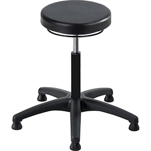 Drehhocker, Arbeitshocker mit Gasfederhöhenverstellung