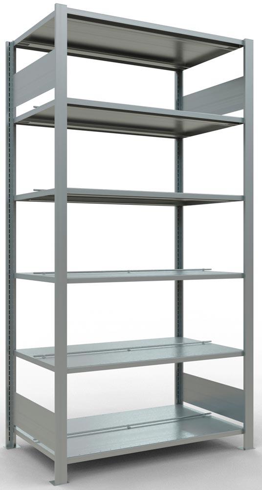 Lagerregal, Steckregal, BxTxH 1000x600x2000 mm